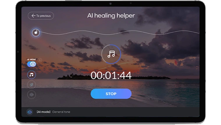 Binaural Beat training screen