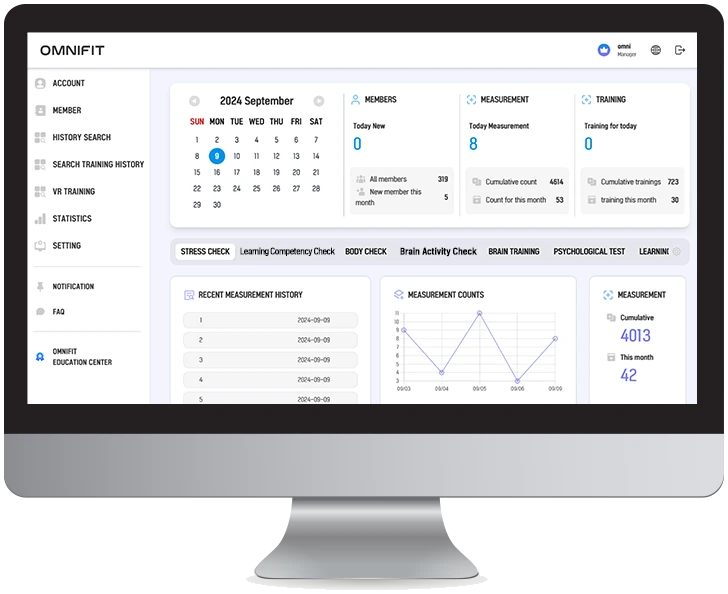 MINDCARE manager program screen